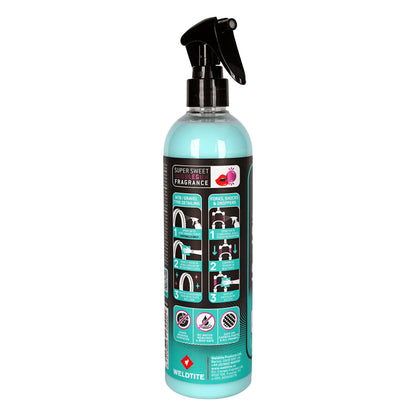 Nettoyant vélo Weldtite pour fourche et pneu silicone slick n shine (spray 400ml)