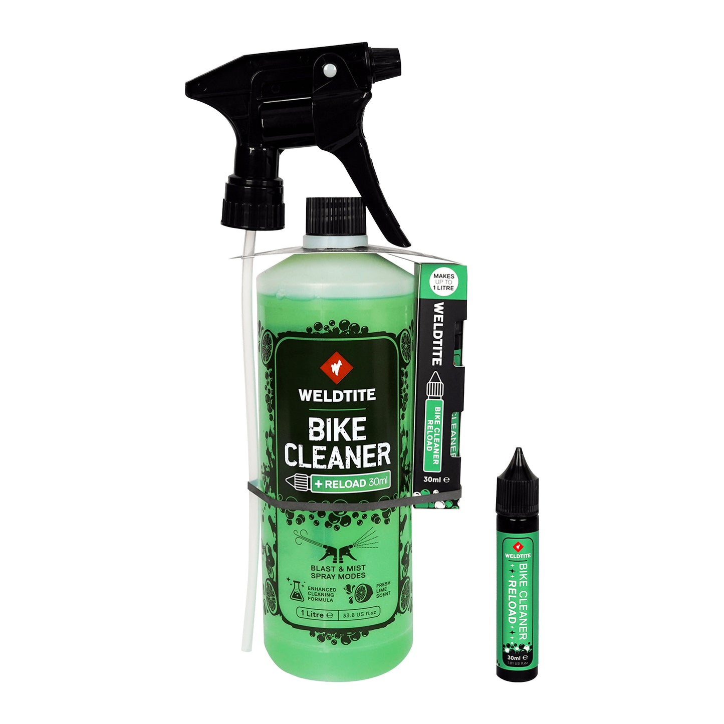 Nettoyant vélo Weldtite bike cleaner (1l) avec recharge (30ml)