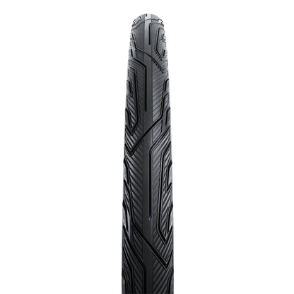 Urban Mountain Bike Tire 28 X 1.75 Continental Pure Contact Black with Brown Sidewall Reflex Tubeless Ready (47-622) E-Bike Compatible