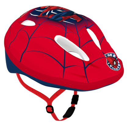 Casque vélo enfant Disney spiderman rouge avec molette réglage City