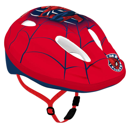 Casque vélo enfant Disney spiderman rouge avec molette réglage City