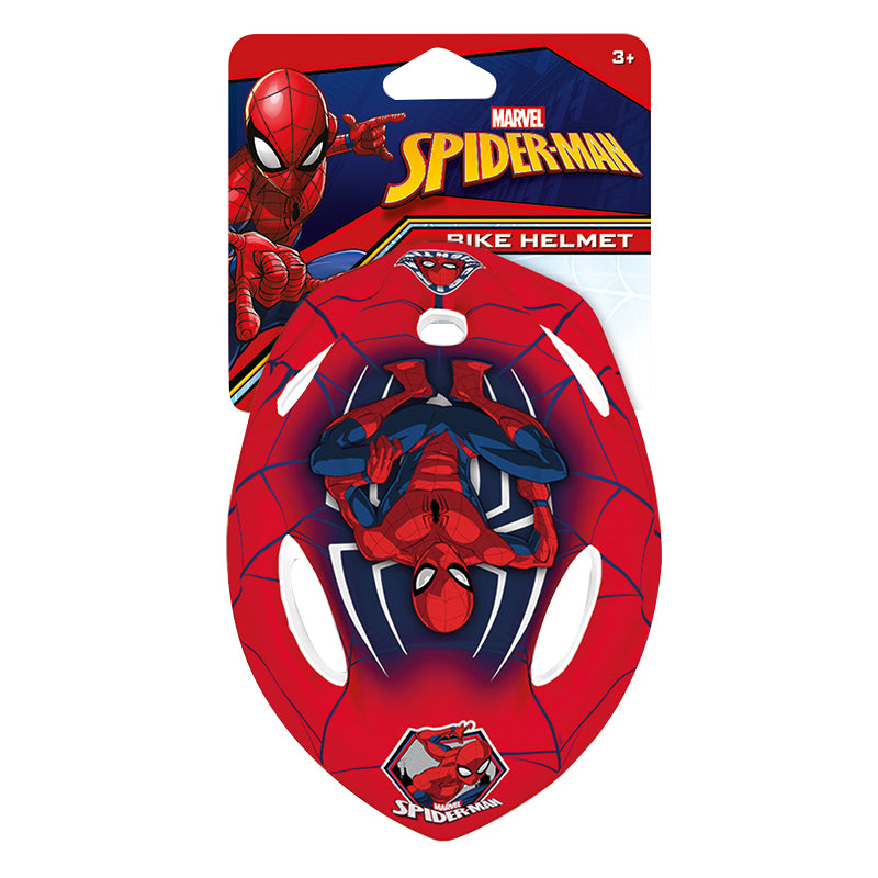 Casque vélo enfant Disney spiderman rouge avec molette réglage City