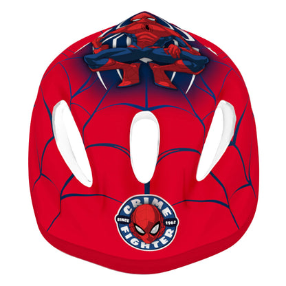 Casque vélo enfant Disney spiderman rouge avec molette réglage City
