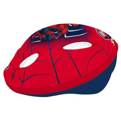 Casque vélo enfant Disney spiderman rouge avec molette réglage City