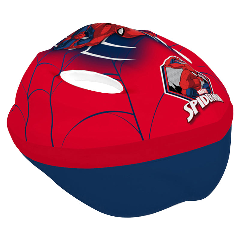 Casque vélo enfant Disney spiderman rouge avec molette réglage City