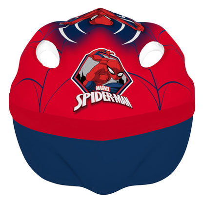 Casque vélo enfant Disney spiderman rouge avec molette réglage City