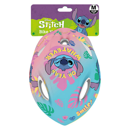 Casque vélo enfant Disney stitch rose avec molette réglage