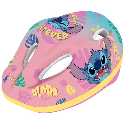 Casque vélo enfant Disney stitch rose avec molette réglage