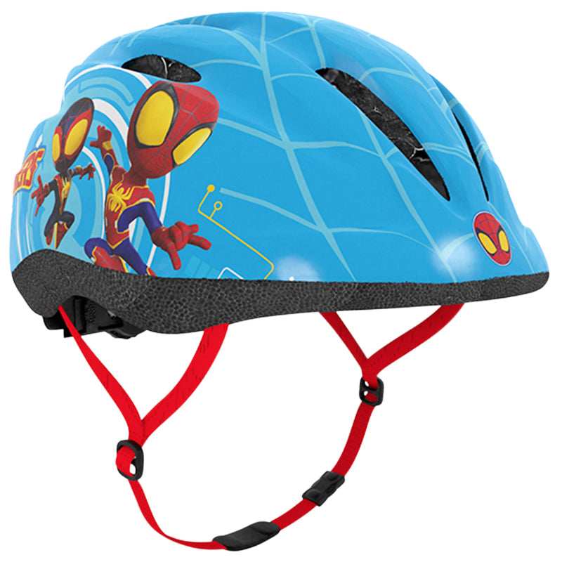 Casque vélo enfant Disney spidey bleu avec molette réglage
