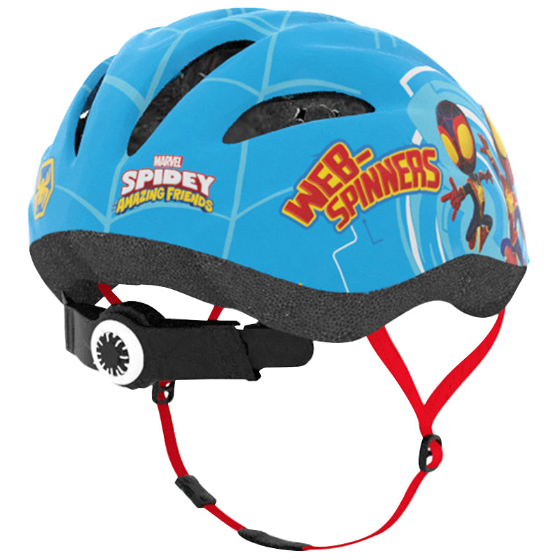 Casque vélo enfant Disney spidey bleu avec molette réglage