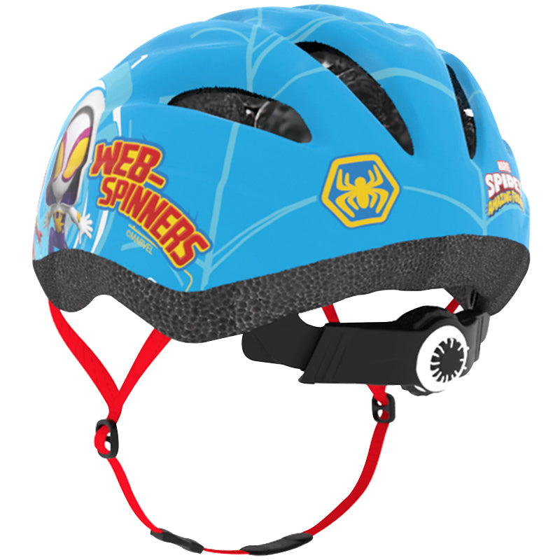 Casque vélo enfant Disney spidey bleu avec molette réglage