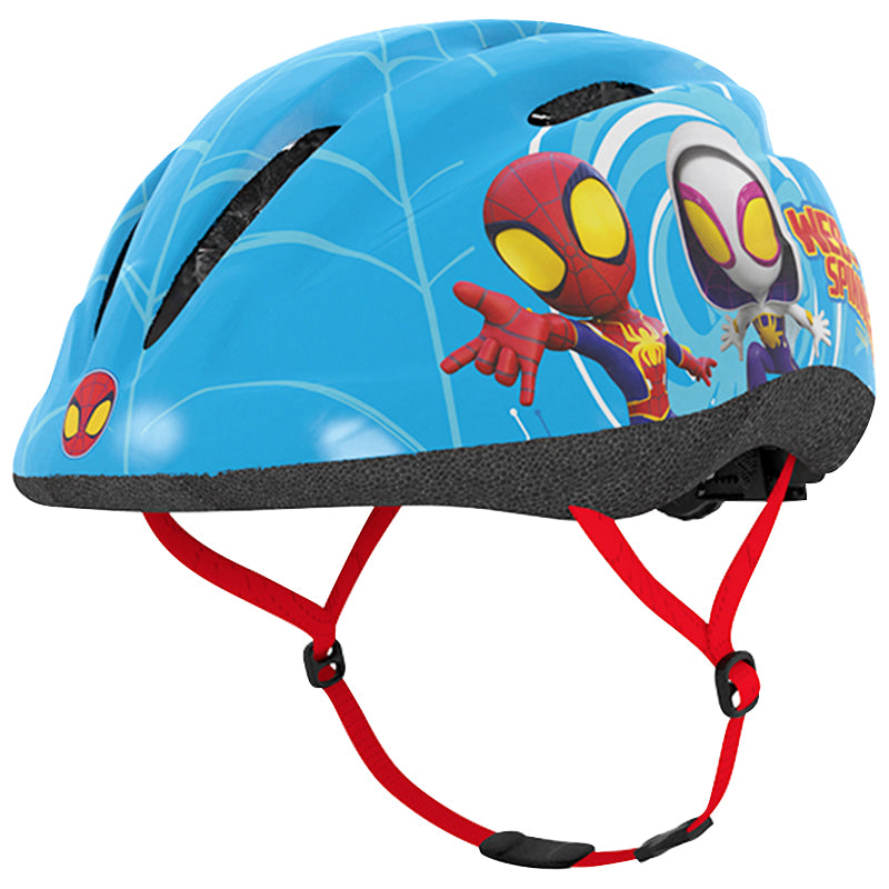Casque vélo enfant Disney spidey bleu avec molette réglage