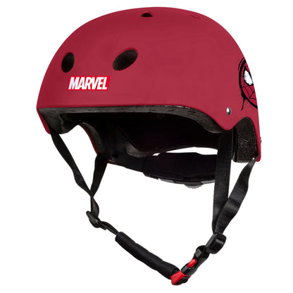 Casque vélo enfant Disney spiderman rouge avec molette réglage