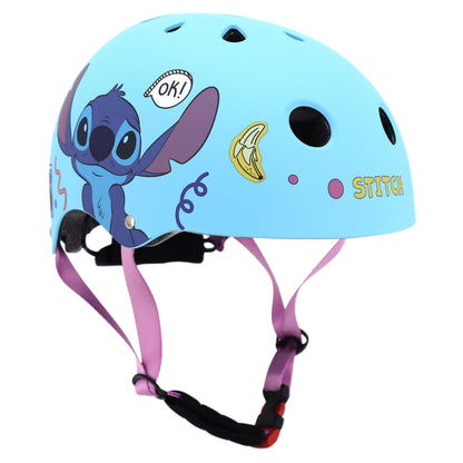 Casque vélo enfant Disney stitch sport bleu avec molette réglage