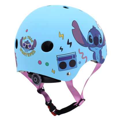Casque vélo enfant Disney stitch sport bleu avec molette réglage