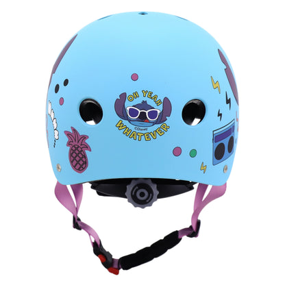Casque vélo enfant Disney stitch sport bleu avec molette réglage