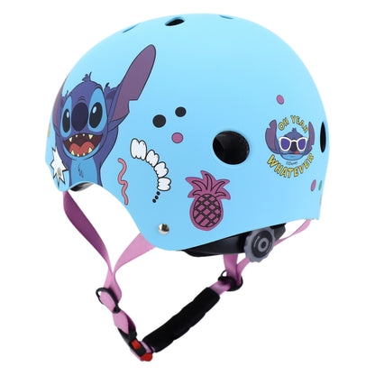 Casque vélo enfant Disney stitch sport bleu avec molette réglage