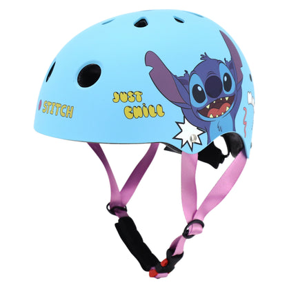 Casque vélo enfant Disney stitch sport bleu avec molette réglage