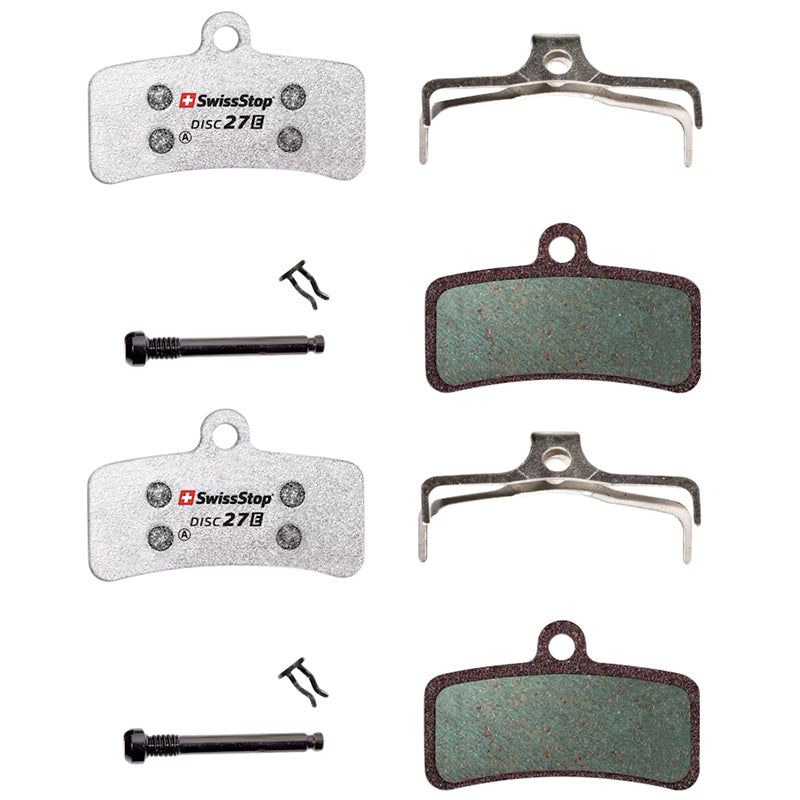 Plaquettes frein VTT SwissStop pour Shimano XTR XT SLX Disc27E VAE 2 paires