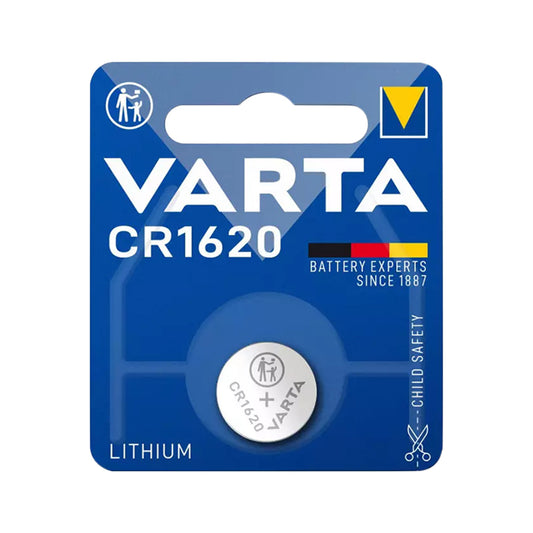 Varta CR1620 3V lithium coin cell sold individually