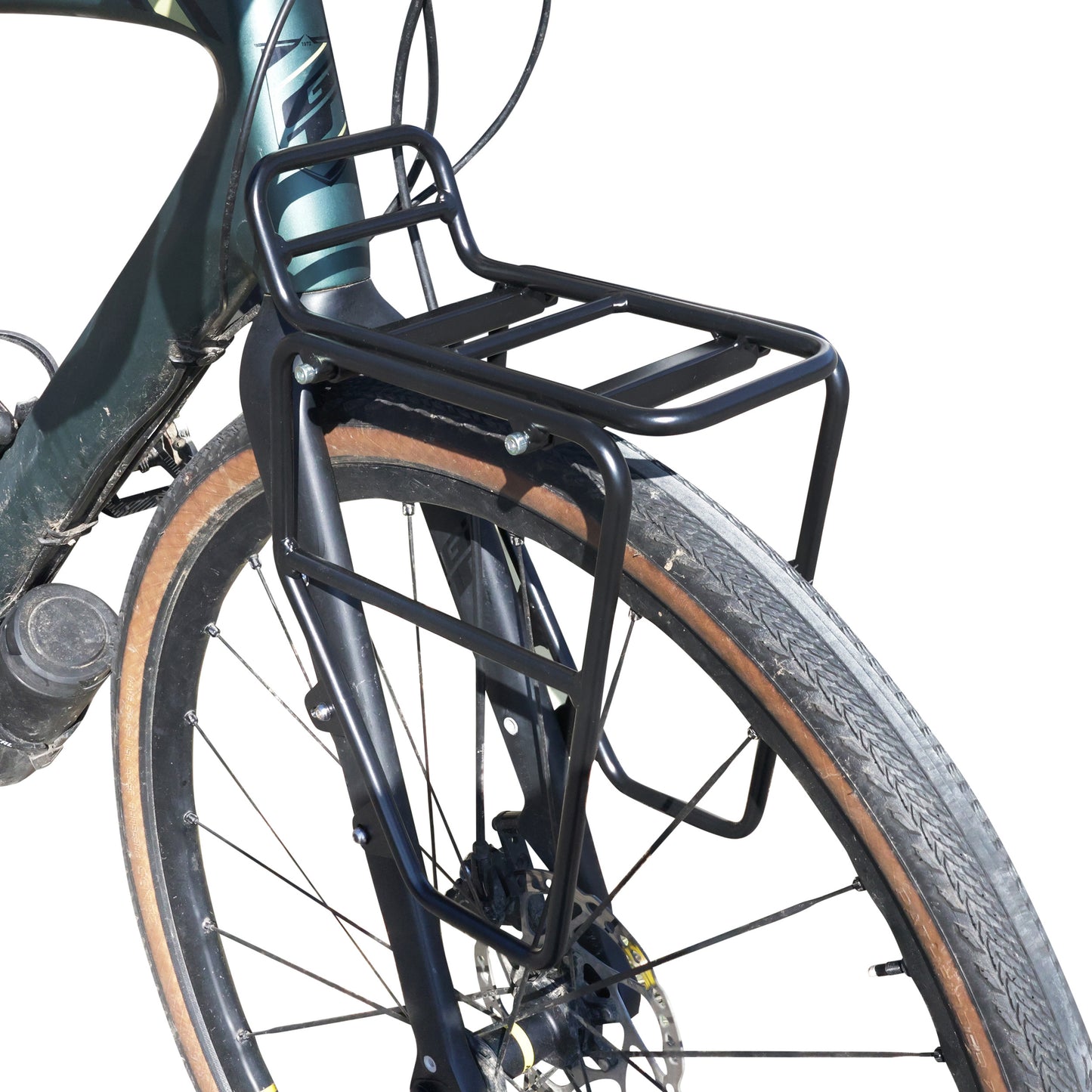 Newton adjustable 24-29 fork front rack cargo cage