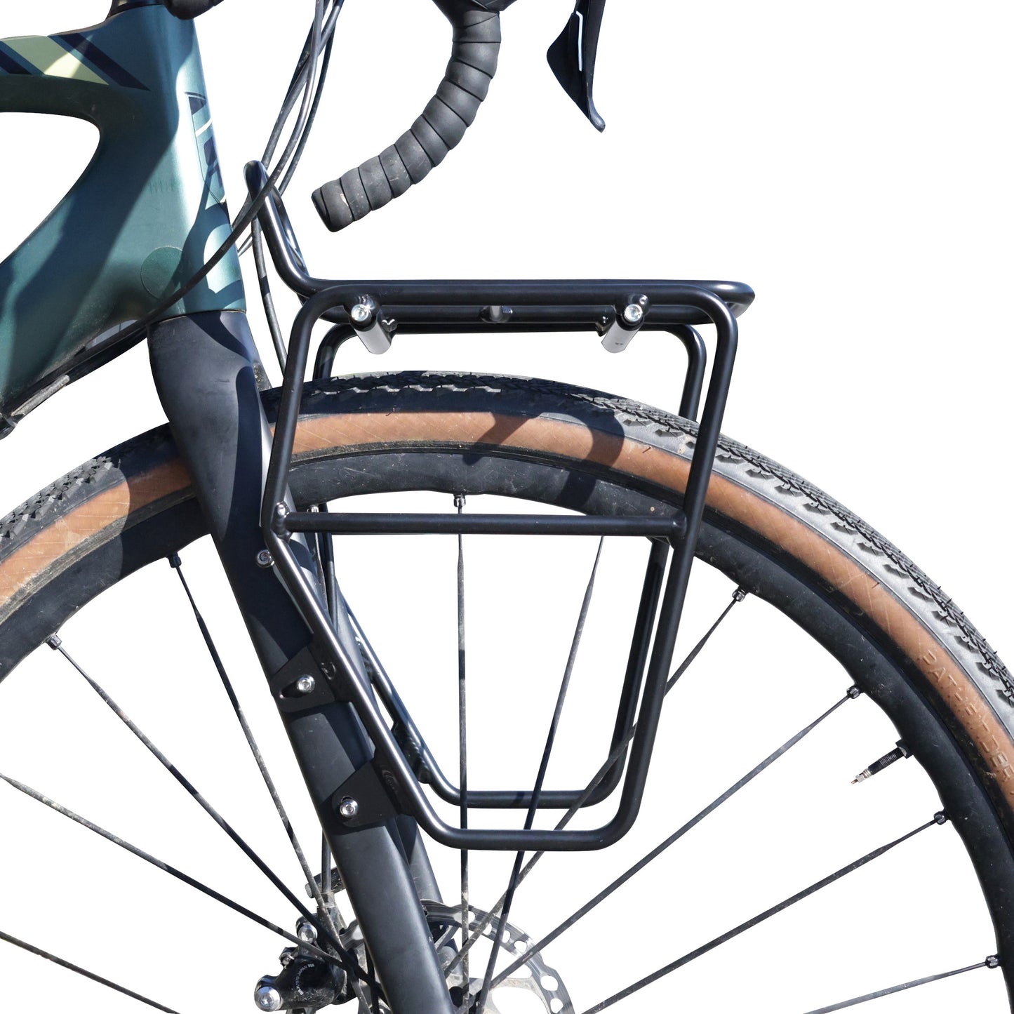 Newton adjustable 24-29 fork front rack cargo cage