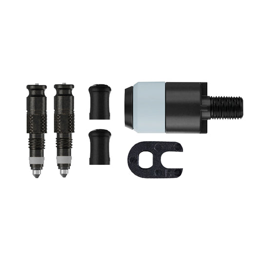 Presta tubeless valve adapter to Schwalbe Clik Valve pump adapter
