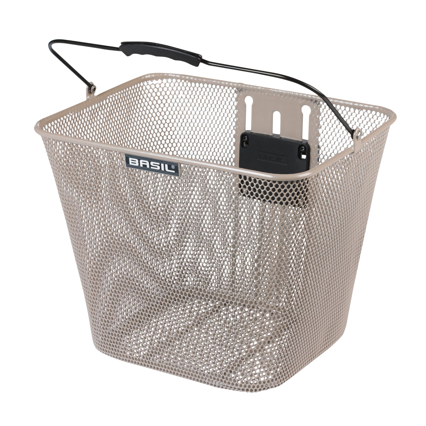 Panier avant acier Basil Bilbao beige amovible