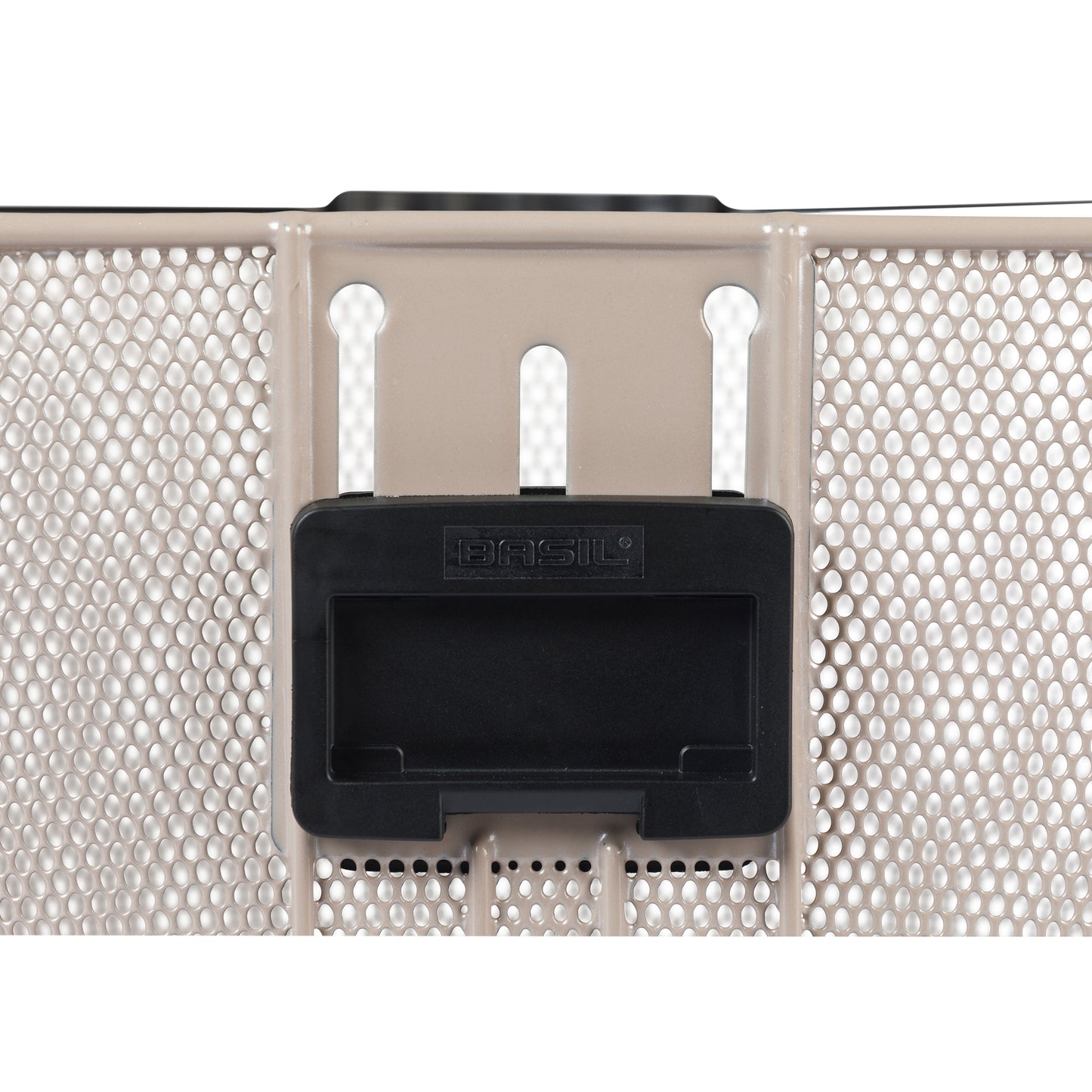 Panier avant acier Basil Bilbao beige amovible