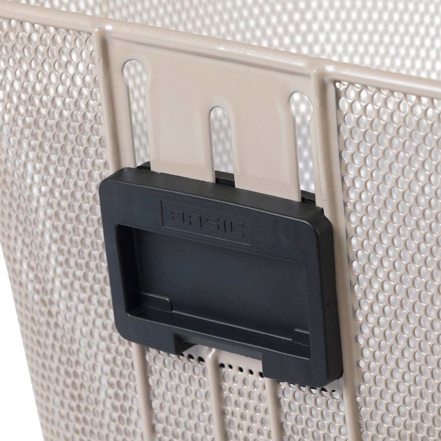 Panier avant acier Basil Bilbao beige amovible
