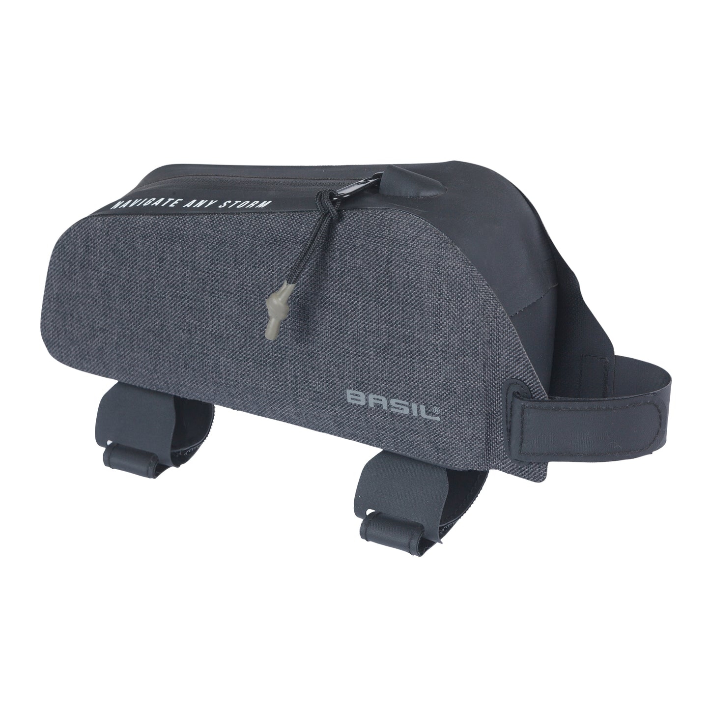 Sacoche de cadre vélo Basil navigator storm noir fixation velcro 0.8l