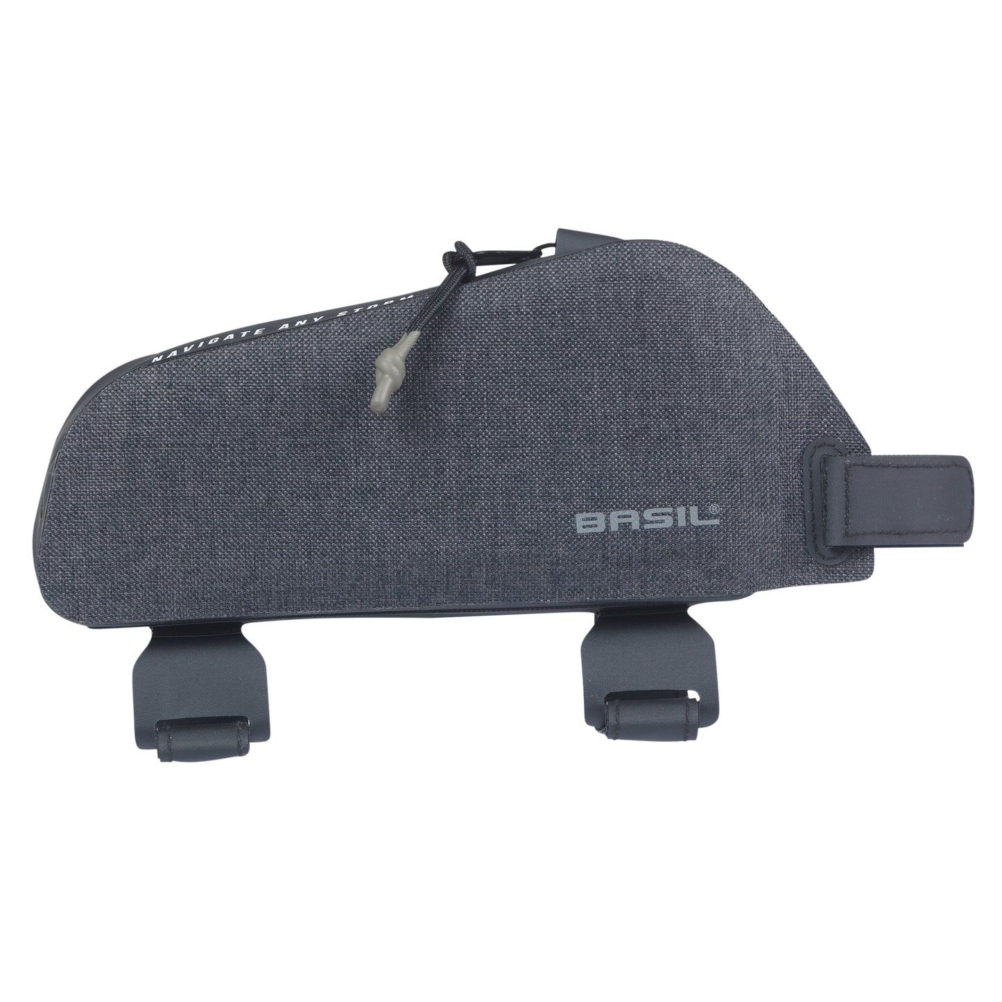 Sacoche de cadre vélo Basil navigator storm noir fixation velcro 0.8l
