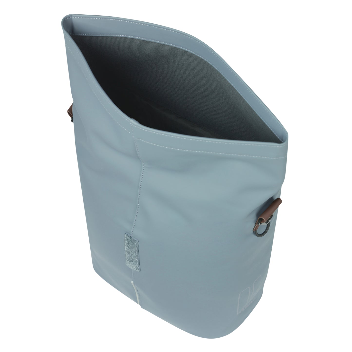 Sacoche arrière vélo latérale sac bandoulière Basil city shopper bleu graphite droit-gauche 14-16l fixation mik studs pour porte bagage