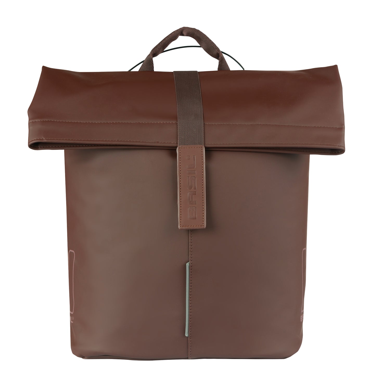 Sacoche arrière vélo latérale sac bandoulière Basil city shopper marron droit-gauche 14-16l fixation mik studs pour porte bagage