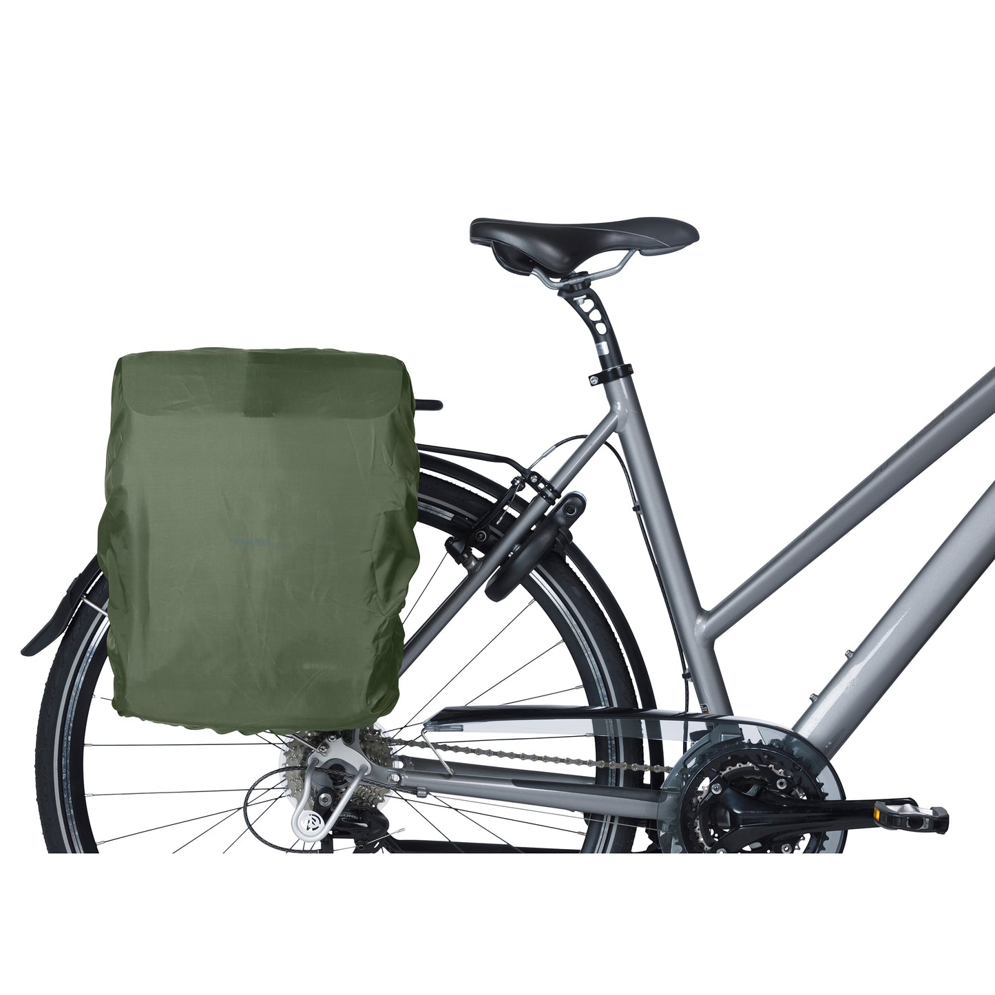Sacoche arrière vélo latérale sac bandoulière Basil move commuter noir droit-gauche 15l fixation mik studs pour porte bagage