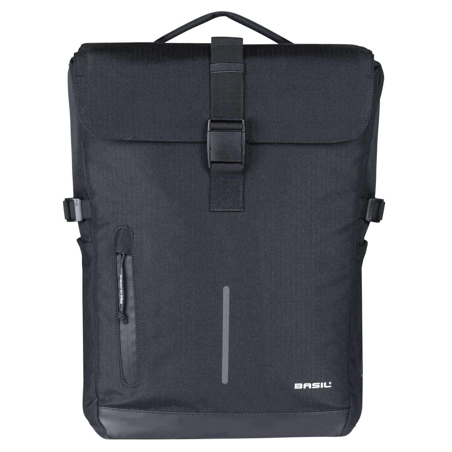 Basil Move double rear bike pannier 30l black 16x27x38cm including MIK 2.0 attachment