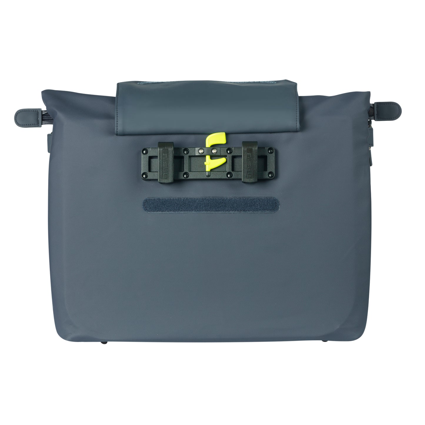 Sacoche arrière vélo latérale sac ordinateur portable Basil manhattan waterproof bleu marine droit-gauche 12l fixation hook ON 12x38x30cm fermeture pliante anti-pluie