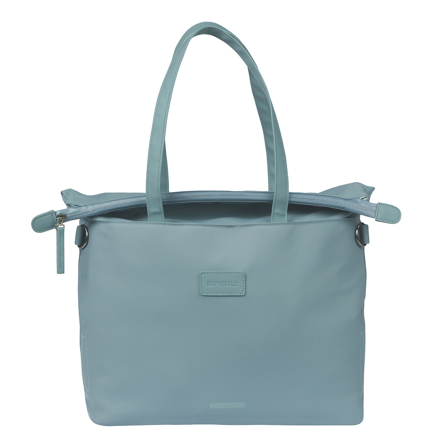 Sacoche arrière vélo latérale sac ordinateur portable Basil manhattan waterproof bleu droit-gauche 12l fixation hook ON 12x38x30cm fermeture pliante anti-pluie