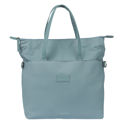 Sacoche arrière vélo latérale sac ordinateur portable Basil manhattan waterproof bleu droit-gauche 12l fixation hook ON 12x38x30cm fermeture pliante anti-pluie