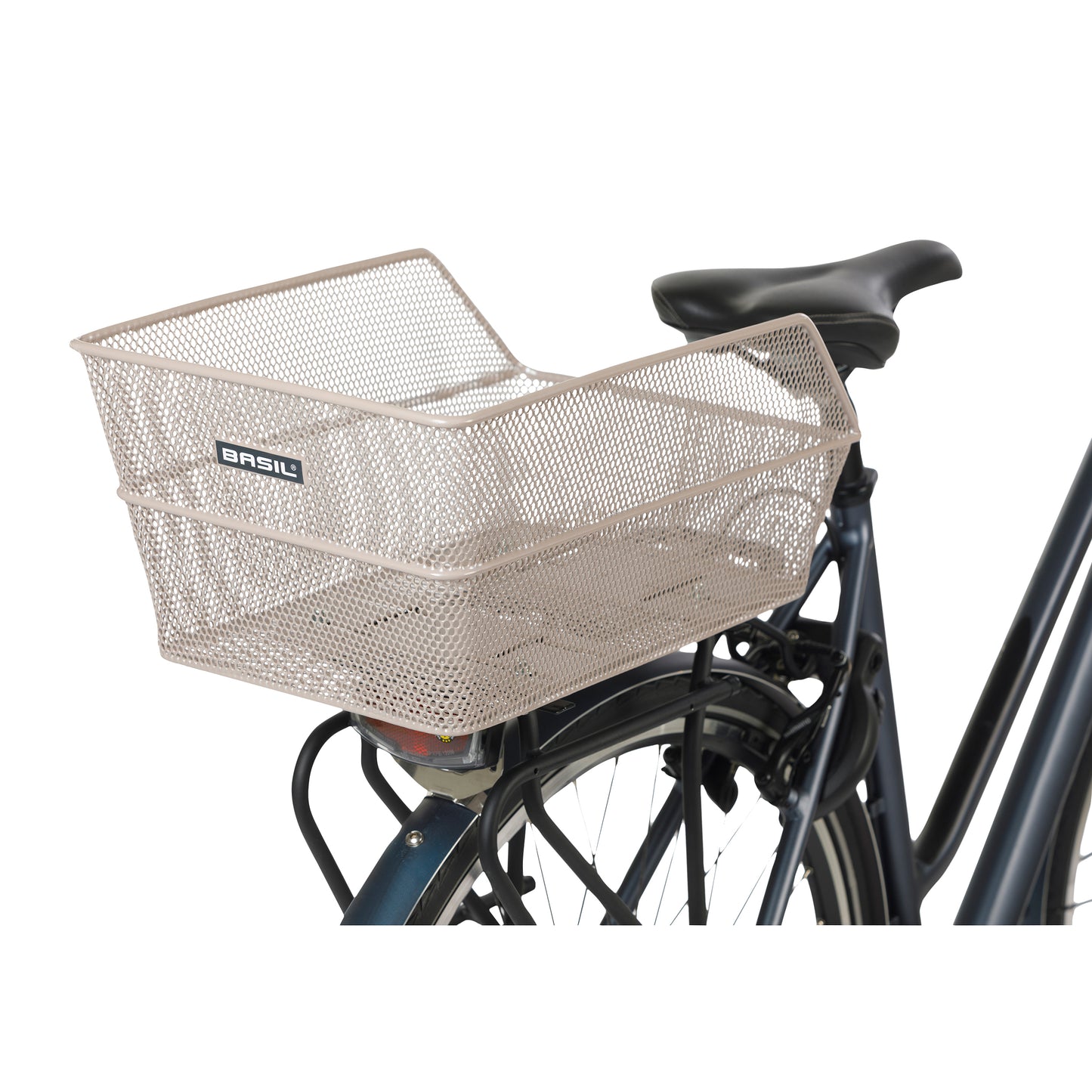 Panier arrière acier Basil Cento beige