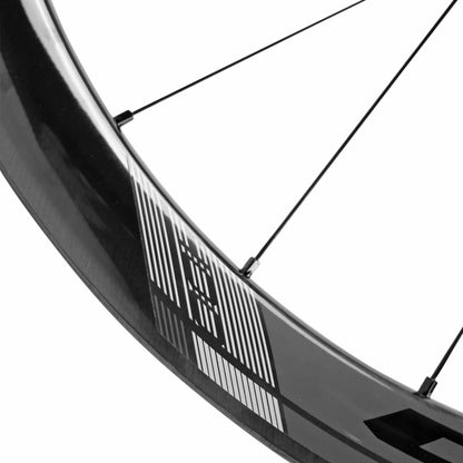 Roues PCP route 700 Fulcrum Wind 40 carbone noir centerlock cassette Shimano