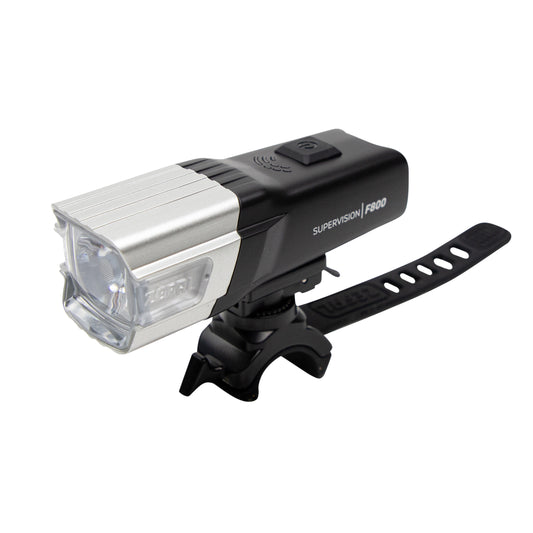 Eclairage vélo usb avant sur cintre Zéfal supervision f800 lumens noir