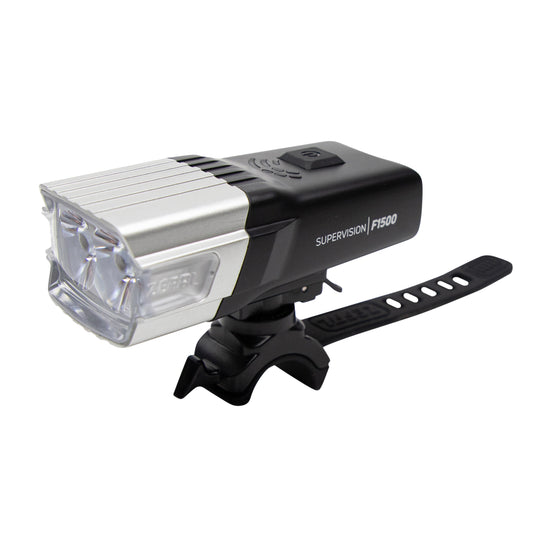 Eclairage vélo usb avant sur cintre Zéfal supervision f1500 lumens noir