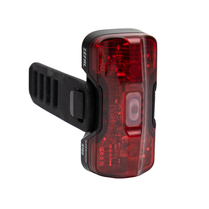 Eclairage vélo usb arrière sur tige de selle Zéfal supervision r150 lumens noir