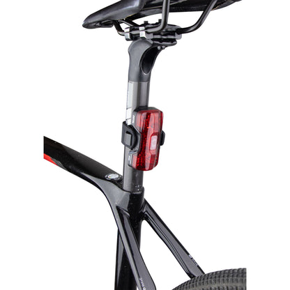 Eclairage vélo usb arrière sur tige de selle Zéfal supervision r150 lumens noir