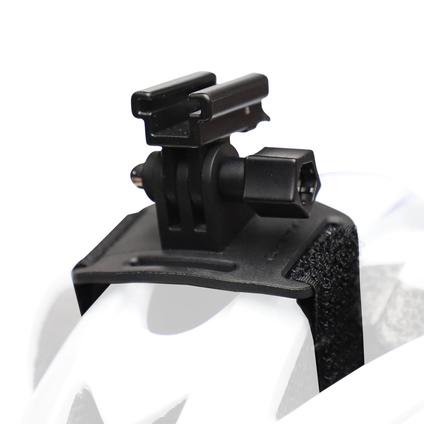 Support éclairage vélo Zéfal noir pour casque compatible go pro