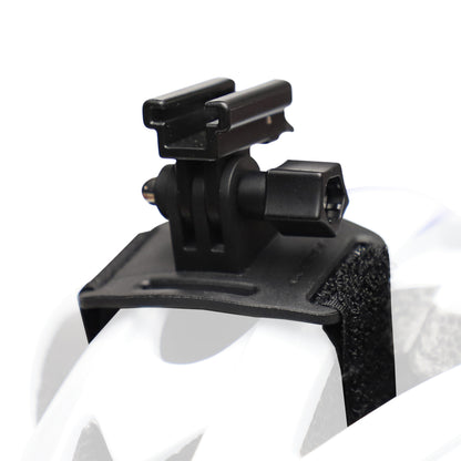 Support éclairage vélo Zéfal noir pour casque compatible go pro