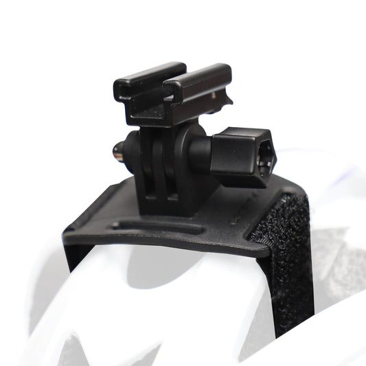 Support éclairage vélo Zéfal noir pour casque compatible go pro