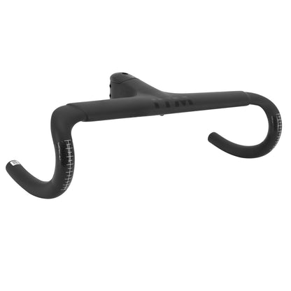 Cintre Route Itm ch1r carbone mat l 42 extérieur (axe-axe 40cm) avec potence integrée l 100mm d 28.6mm pour passage câble interne