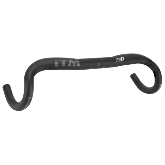 Itm fx1 gravel aluminum road handlebar black 31.8 L 46 external (center-to-center 44cm) for internal cable routing